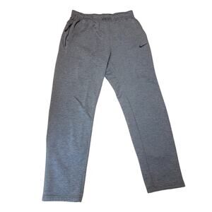 Men's Nike Therma-FIT Fleece Joggers Size M Gray Sweatpants Lounge Athleisure